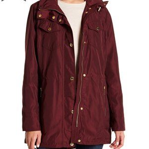 Michael Kors Burgundy Rain Jacket